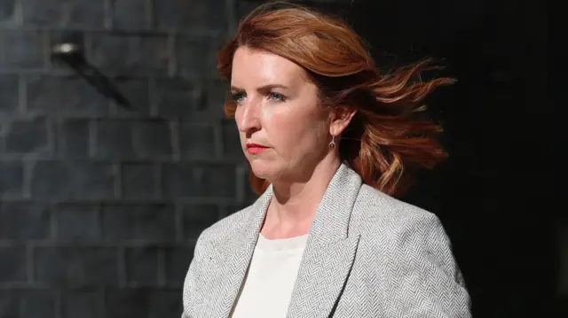 Labour Member of Parliament for Sheffield Heeley Louise Haigh arrives for talks with new British Prime Minister Andy Burnham at 10 Downing Street in London, Britain, 20 July 202