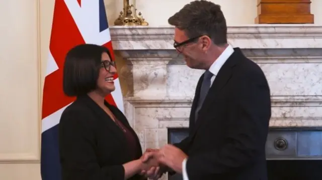 Mahmood and Burnham after her re-appointment as