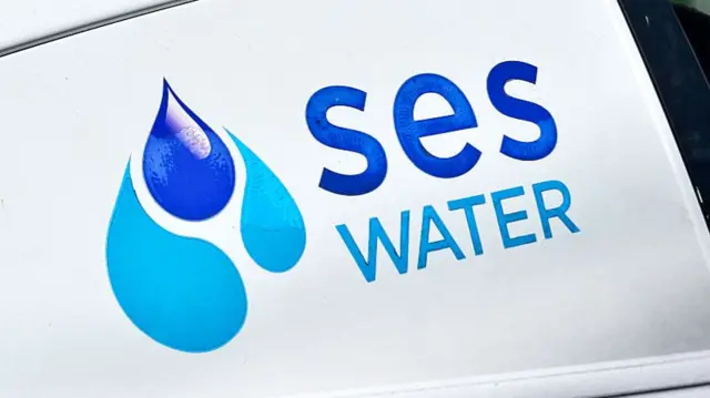 A SES Water logo