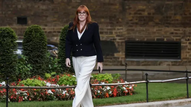British MP Angela Rayner walks on Downing Street after Britain's newly appointed Prime Minister Andy Burnham took office, in London, Britain, July 20, 2026
