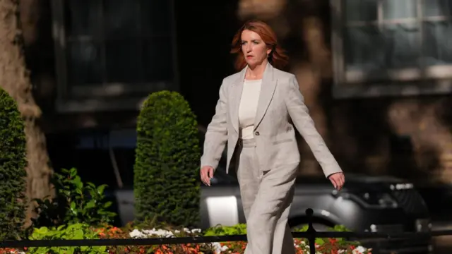 Louise Haigh arrives in Downing Street, London. New Prime Minister Andy Burnham has entered number 10 Downing Street and among his first tasks is the selection of his new Cabinet. Picture date: Monday July 20, 2026