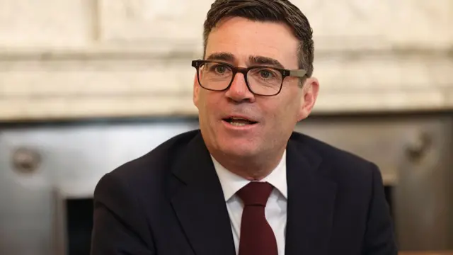 Andy Burnham, UK prime minister, center, with ministers during his first cabinet meeting inside 10 Downing Street in London, UK, on Tuesday, July 21, 2026