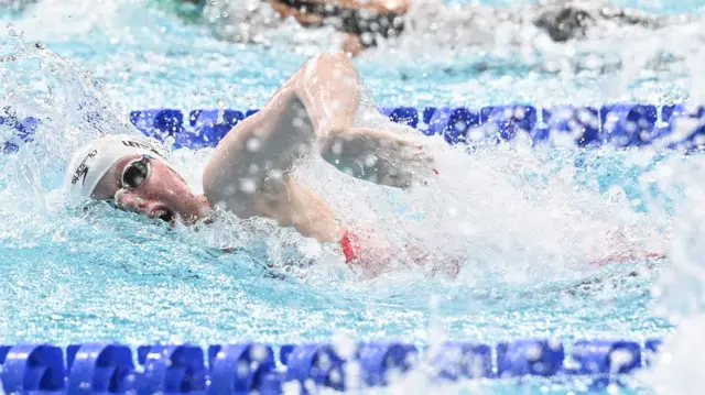 Ela Letton-Jones swims in the S13 100m freestyle