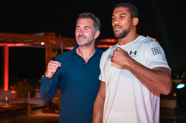 Eddie Hearn and Anthony Joshua
