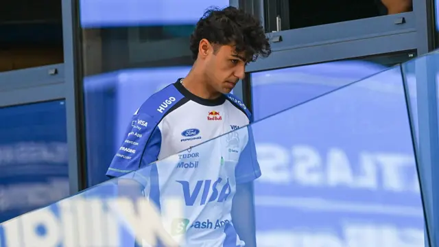 Arvid Lindblad in the paddock
