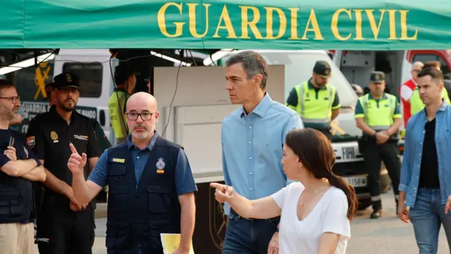 Spanish Prime Minister Pedro Sánchez on a visit earlier today