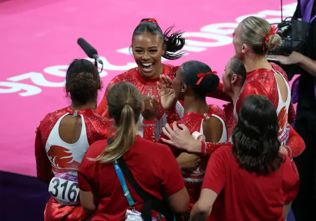 England celebrate
