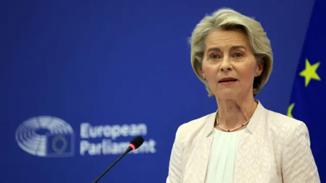 Ursula von der Leyen pictured in 2024