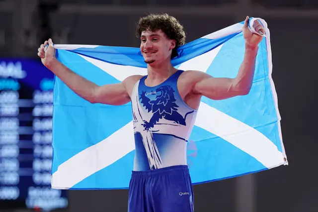 Reuben Ward wins gold in gymnastics all-around final
