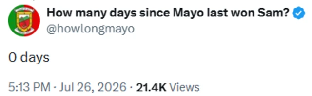 howlongmayo twitter account