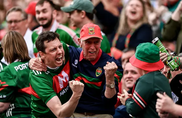 Mayo supporters celebrate