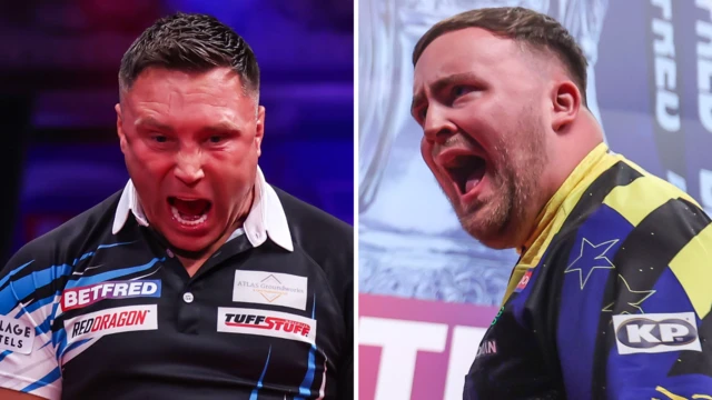 Gerwyn Price and Luke Littler graphic