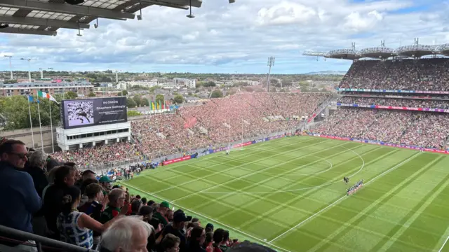 Tribute to Stephen Gollogly before the All-Ireland Final