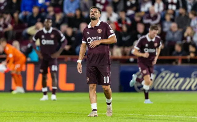 FT: Hearts 0-2 Sturm Graz (agg 0-6)