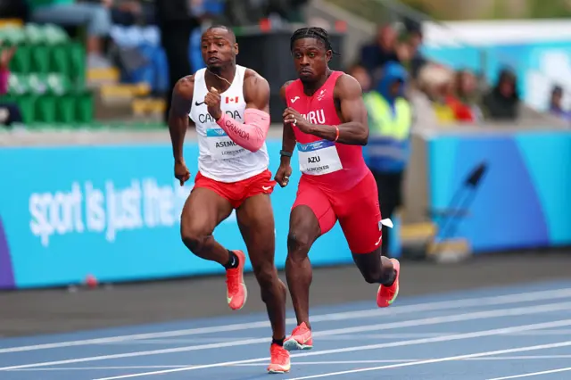 Wales' Jeremiah Azi in men's 100m at 2026 Commonwealth Games