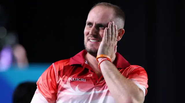 England bowls gold medallist Sam Tolchard at 2026 Commonwealth Games