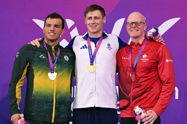 Stephen Clegg on the podium