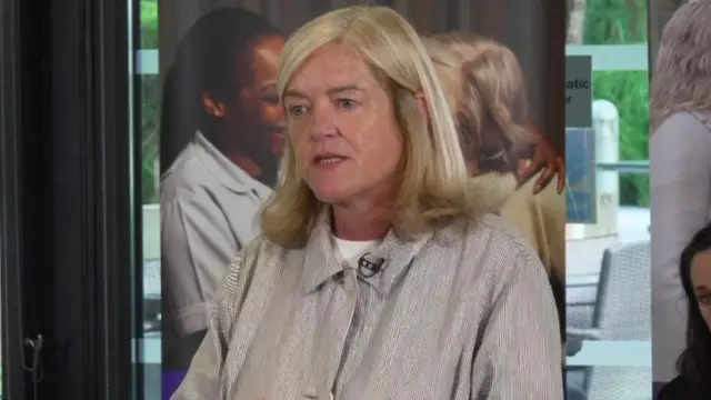Baroness Louise Casey, who has shoulder-length fair hair, in a grey jacket