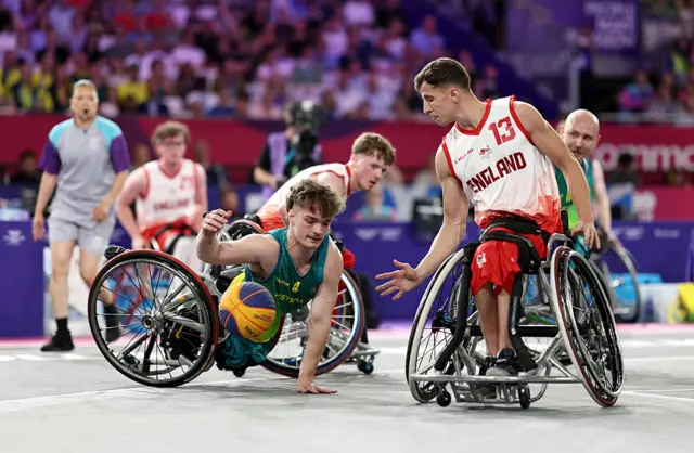England v Australia wheelchair 3x3 basketball