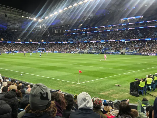 Picture taken from the stands in Sydney