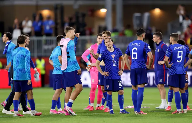 Croatia dejected