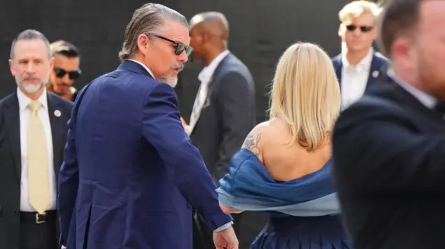 Ethan Hawke arrives at Madison Square Garden