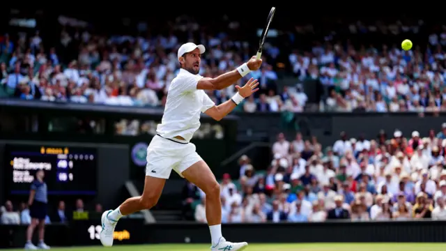 Novak Djokovic of Serbia
