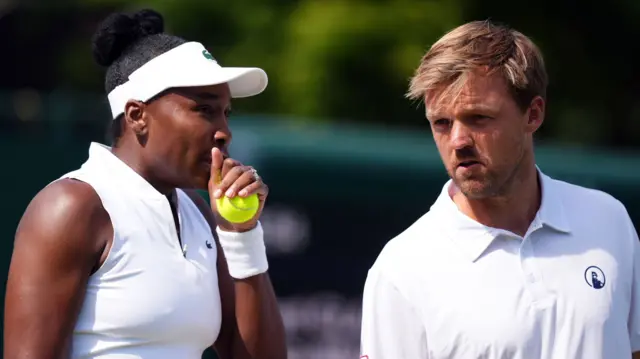 Venus Williams and Kevin Krawietz