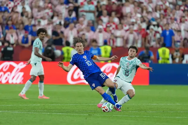 Luka Modric (10) of Croatia in action