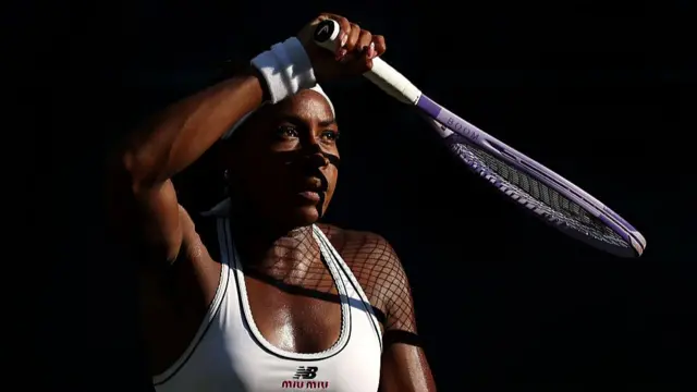 Coco Gauff in action