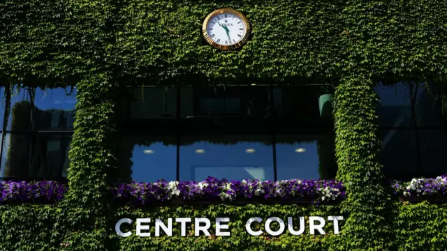 Centre Court sign at Wimbledon