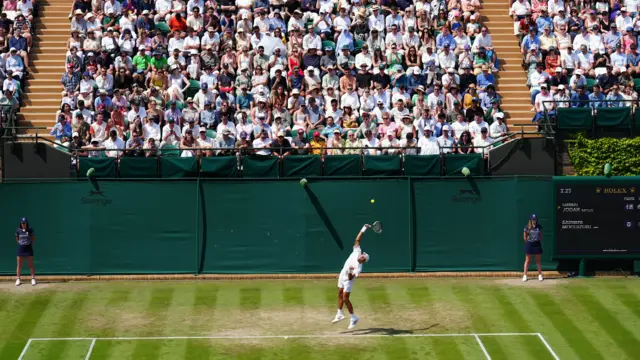Rafael Jodar of Spain serves