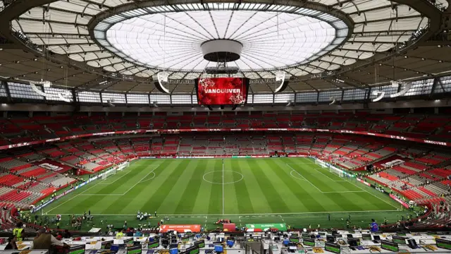 BC Place in Vancouver ahead of kick-off