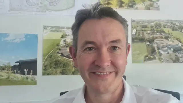 Steve Heal, head teacher at Malmesbury Church of England Primary School in Wiltshire, smiles in a selfie