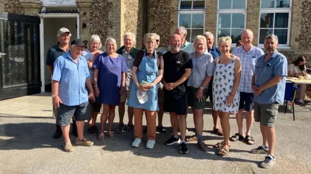 People at Westleton Village Hall.