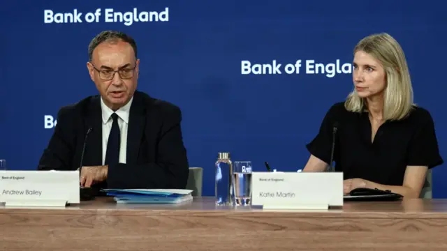 News conference given by Bank of England