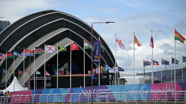 A view of the outside of the Armadillo venue in Glasgow