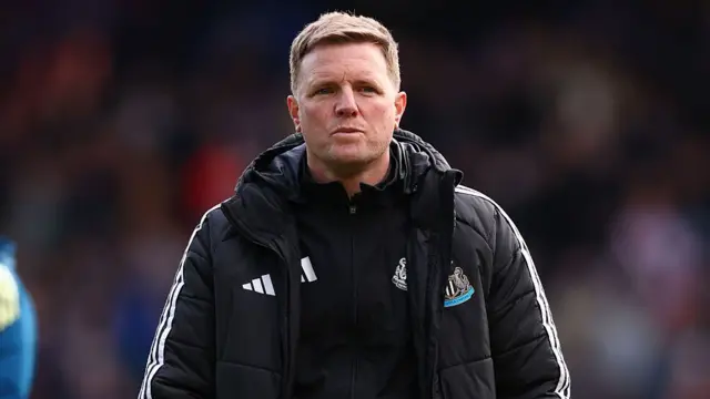 Newcastle United Manager Eddie Howe after the 2-1 loss during the Premier League match between Crystal Palace and Newcastle United at Selhurst Park on April 12, 2026 in London, United Kingdom