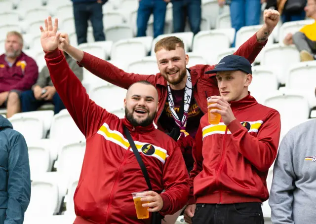 Motherwell fans in Torshavn
