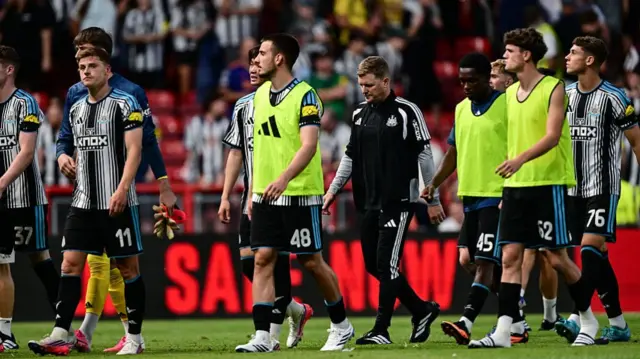 Newcastle United Head Coach Eddie Howe following the Pre Season Friendly between Bristol City and Newcastle United at Ashton Gate Stadium on July 29, 2026 in Bristol, Englan