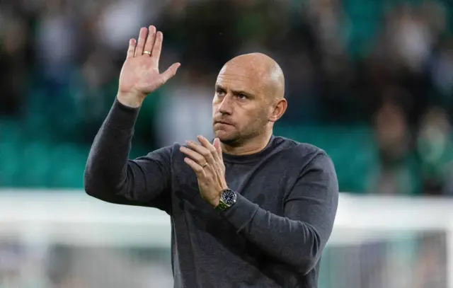Hibernian head coach David Gray