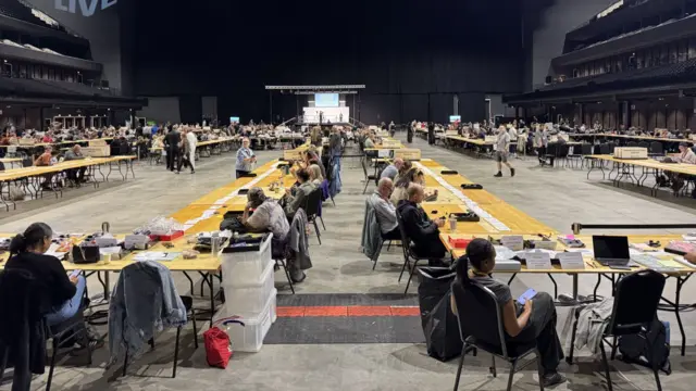 VOte count at Co-op Live Arena