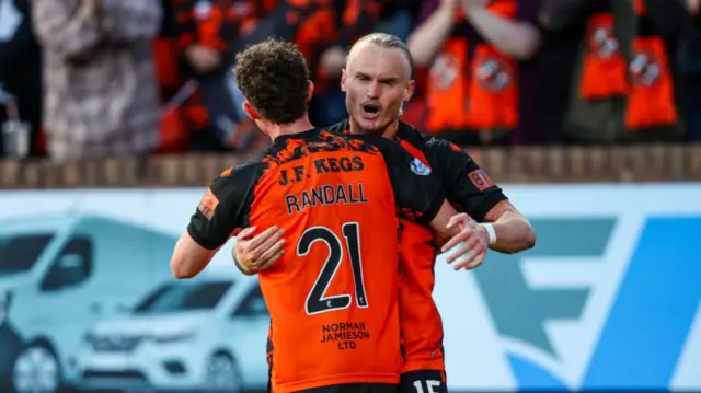 Dundee United celebrate