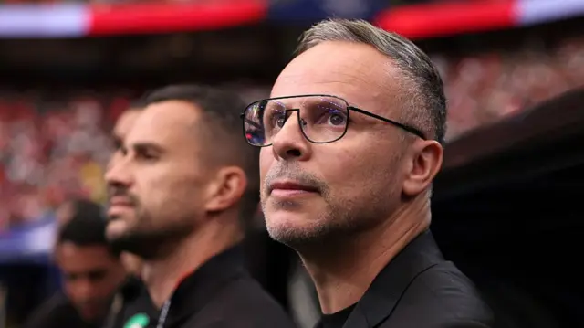 Mohamed Ouahbi on the touchline