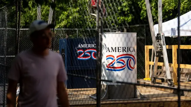 The America 250 time capsule, which will be buried on July 4, 2026 and reopened in 2276, at Independence National Historical Park near Independence Hall on July 3, 2026 in Philadelphia, Pennsylvania. Philadelphia is celebrating the 250th anniversary of the United States of America.
