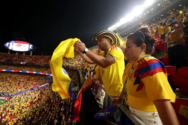 Colombia fans celebrate