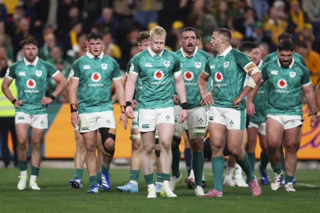 Ireland looking dejected