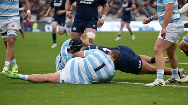Pierre Schoeman scores for Scotland