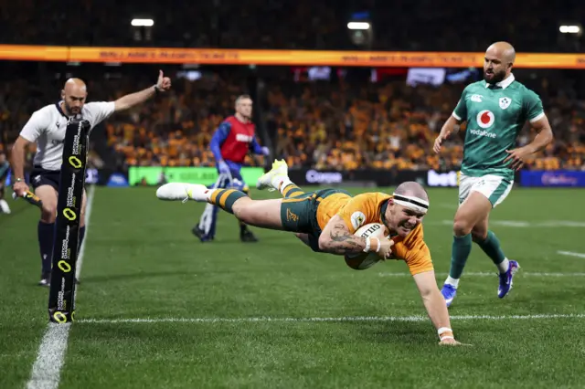 Australia's first try