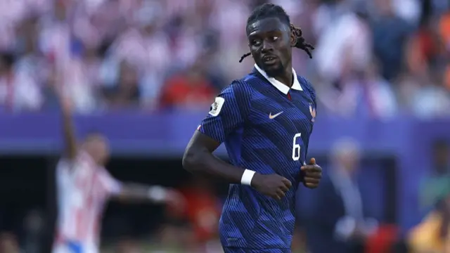 Manu Kone on the pitch